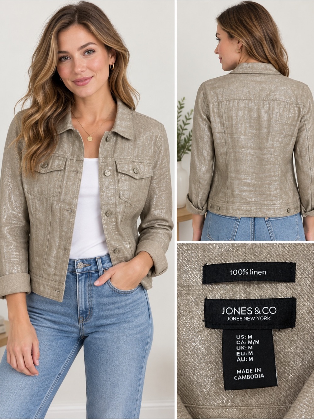 Jones NY lightweightkacket– Size Medium
